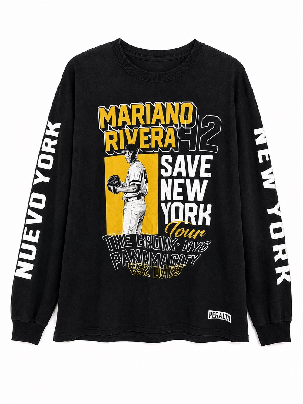 Bleacher Report Mariano Rivera #42 Save New York Tour Long Sleeve Graphic T